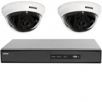 Video Überwachungssystem 2xMini Dome-Kamera, DVR