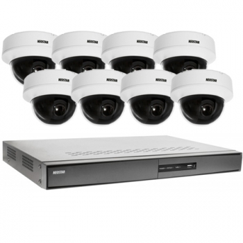 Videoüberwachung System 8xDome Überwachungskamera 600TVL