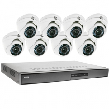 Videoüberwachung Set 8x IR Dome Überwachungskamera 600/720TVL