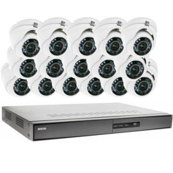 Videoüberwachung Set 16x IR Dome Überwachungskamera 600/720TVL