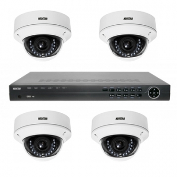 NEOSTAR HD Videoüberwachungssystem  4x2.0MP Domes + 4 CH Rekorder-IS-HDKS18