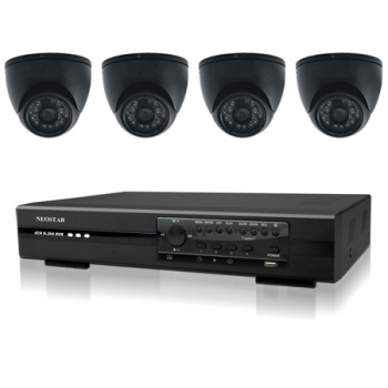 Videoüberwachung Set mit Farb IR Dome Überwachungskamera