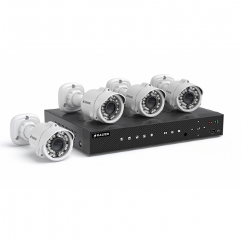 BALTER IP Videoüberwachungs-Komplettset Full HD 1080p-IPS-MT1244KIT