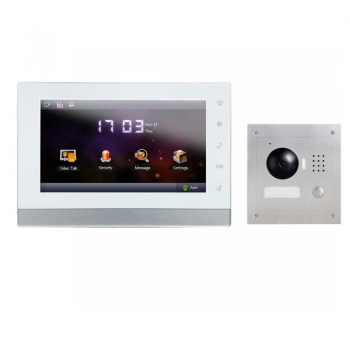 IP Video Türsprechanlage für 1-Familienhaus mit 7" LCD und Unterputz Außenstation-IPSET11