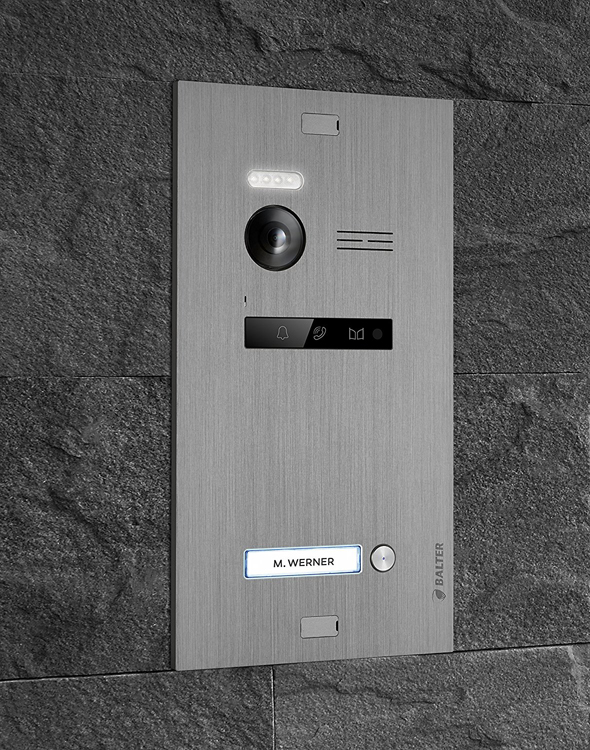 Balter EVO Unterputz-Türstation mit 150 Grad Bildwinkel für 1-Familienhaus