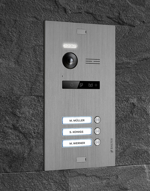 Balter EVO Unterputz-Türstation mit 150 Grad Bildwinkel für 1-Familienhaus
