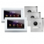 Preview: IP Video Türsprechanlage für 1-Familienhaus mit 3xAufputz Außenstation und 2x7" LCD-2IPSET03