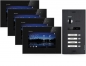 Preview: Videosprechanlage BALTER EVO 2-Draht BUS für 4-Familienhaus mit 4x7" Monitoren in schwarz