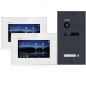 Preview: Video Gegensprechanlage BALTER EVO 2-Draht BUS  für Einfamilienhaus mit 2 x Touchscreen 7" Monitor
