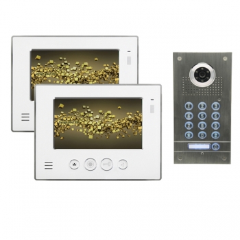 Video Sprechanlage für 1-Familienhaus 2x7" TFT-LCD mit Code Funktion-IS-2E07TC