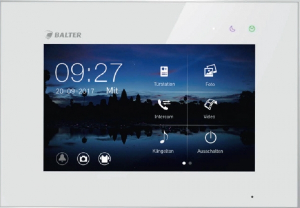 2 Draht Zoll Monitor Touchscreen weiss 